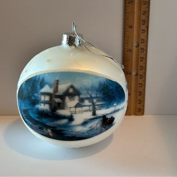 Thomas Kinkade Moonlit Sleigh Ride 2004 Ornament - Picture 6 of 11